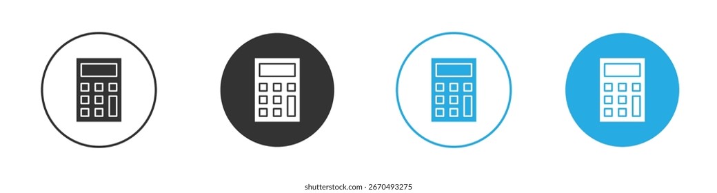 Icono de la calculadora, estilo plano simple, ilustración, Plantilla del pictograma del símbolo de la muestra del logotipo, para ui o ux.