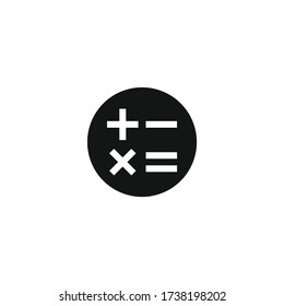 Calculator icon. Simple illustration for UI and UX, website or mobile application