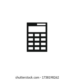 Calculator icon. Simple illustration for UI and UX, website or mobile application