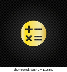 Calculator icon. Simple illustration for UI and UX, website or mobile application