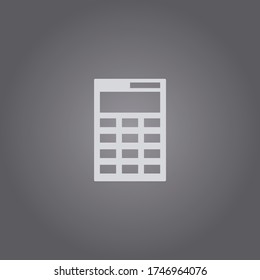 Calculator icon. Simple illustration for UI and UX, website or mobile application
