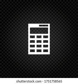Calculator icon. Simple illustration for UI and UX, website or mobile application