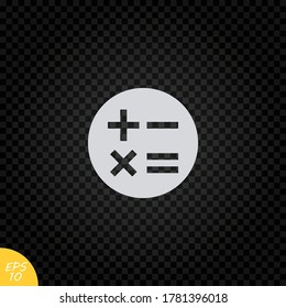 Calculator icon. Simple illustration for UI and UX, website or mobile application