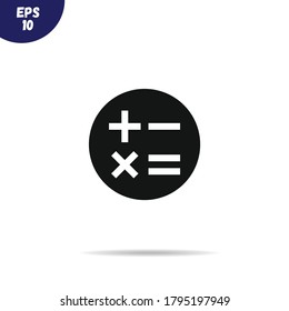 Calculator icon. Simple illustration for UI and UX, website or mobile application