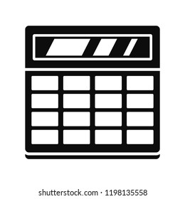 Calculator icon. Simple illustration of calculator vector icon for web design isolated on white background