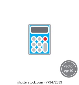Calculator icon, simple sign, vector illustration of Eps10