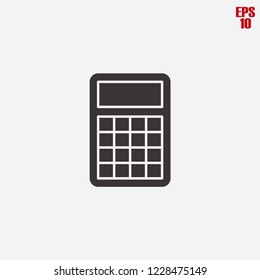 Calculator icon, simple vector pictogram