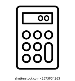 Calculator icon simple vector symbol