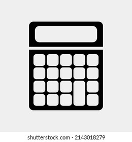 Calculator icon in solid style, use for website mobile app presentation