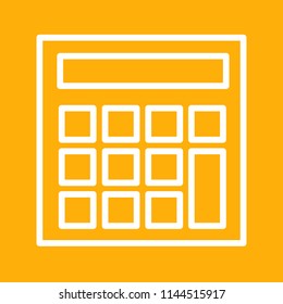 calculator icon, stock vector illustration, EPS10.