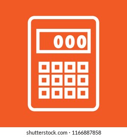 Calculator icon, stock vector illustration, EPS10.