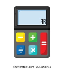 Calculator icon. Subtable to place on office tools, techology, etc.