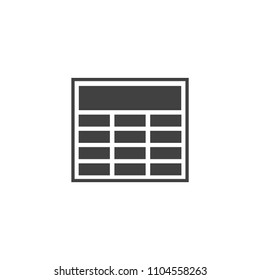 Calculator icon or symbol