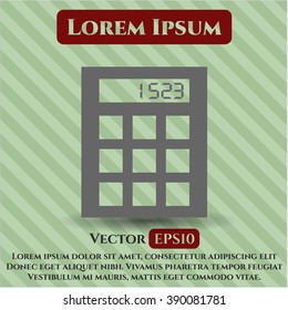 Calculator icon or symbol