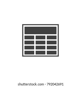 Calculator icon or symbol