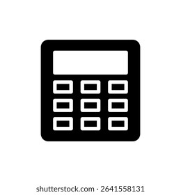 Calculator icon symbol for apps and websites. Accounting calculator sign and symbol.
