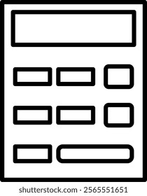 Calculator Icon Symbol Art Sign