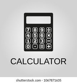 Calculator icon. Calculator symbol. Flat design. Stock - Vector illustration