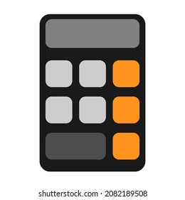 Símbolo de icono de cálculo diseño plano