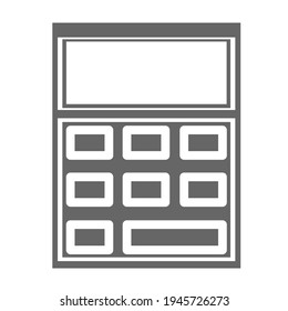 Calculator icon symbol ilustration on white bacground