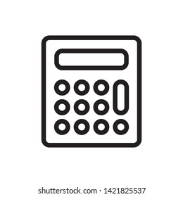 calculator icon symbol sign, logo template, vector, eps 10