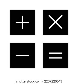 vector de símbolo de icono de cálculo