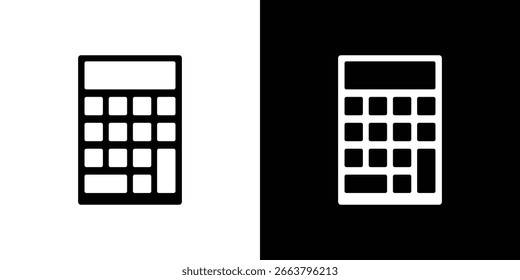 Símbolo de icono de calculadora. Diseño simple y plano para Web y App móvil