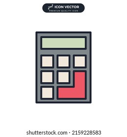 calculator icon symbol template for graphic and web design collection logo vector illustration