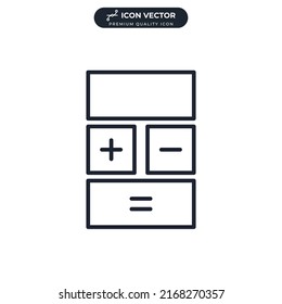 calculator icon symbol template for graphic and web design collection logo vector illustration