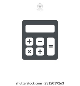 Calculator Icon symbol template for graphic and web design collection logo vector illustration