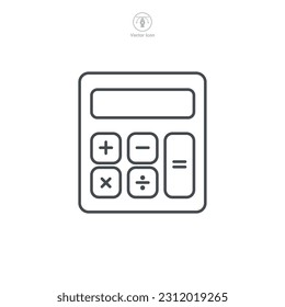 Calculator Icon symbol template for graphic and web design collection logo vector illustration