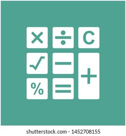 calculator icon symbol vector illustration