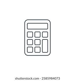 Calculator icon symbol vector illustration isolated on white background