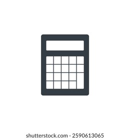 Calculator icon symbol vector illustration isolated on white background