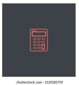 Calculator icon template color editable. Calculator symbol vector sign isolated on white background illustration for graphic and web design.