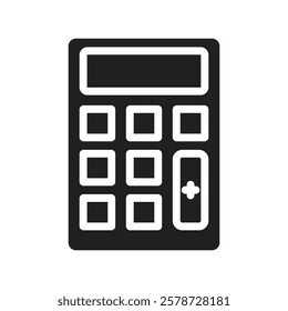 Calculator icon Thin line art collection