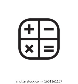 Calculator Icon In Trendy  Design Vector Eps 10