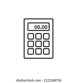 calculator icon in trendy flat style 