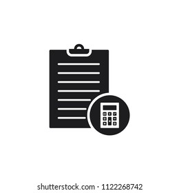 calculator icon in trendy flat style 