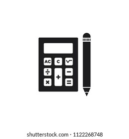 calculator icon in trendy flat style 