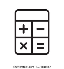 calculator icon in trendy flat style 