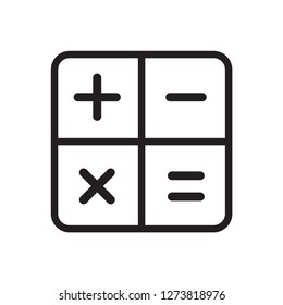calculator icon in trendy flat style 