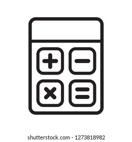 calculator icon in trendy flat style 