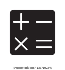 Calculator icon in trendy flat style design. Vector graphic illustration. Calculator icon for website design, logo, and user interface. Vector file. Pixel perfect. EPS 10 