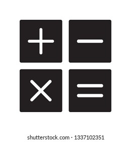 Calculator icon in trendy flat style design. Vector graphic illustration. Calculator icon for website design, logo, and user interface. Vector file. Pixel perfect. EPS 10 