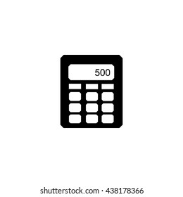 Calculator icon in trendy flat style background, image jpg, vector eps, flat web, material icon, UI illustration