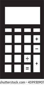 Calculator Icon in trendy flat style isolated on grey background. Mathematics symbol for your web design, logo, UI. Vector illustration, EPS10.