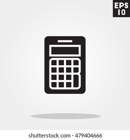 Calculator icon in trendy flat style isolated on grey background. Calculator symbol for your design, logo, UI. Vector illustration, EPS10.