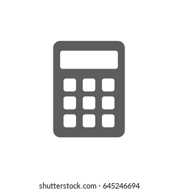 Calculator Icon in trendy flat style isolated on white background. Symbol for your web site design, logo, app, UI. Vector illustration, EPS10.