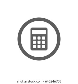 Calculator Icon in trendy flat style isolated on white background. Symbol for your web site design, logo, app, UI. Vector illustration, EPS10.